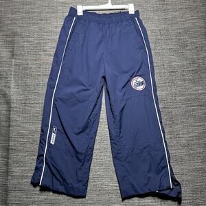 Nike Bauer Vintage Pants Men's Size M Blue Track Lined Tailored Nylon Y2K